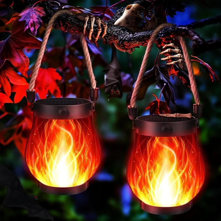 Dansende flammelykter