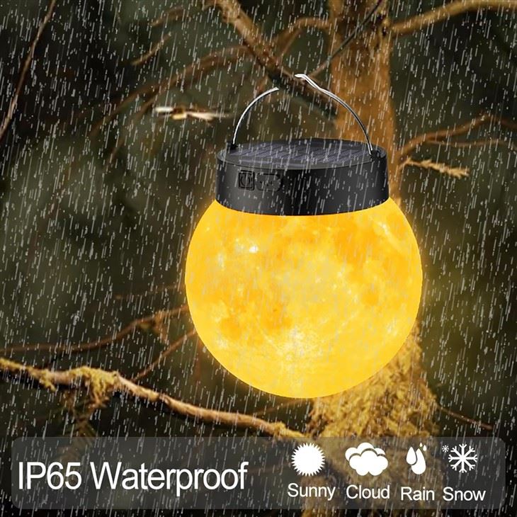 Solar Powered Garden Moon Lights Waterproof Outdoor suppliers